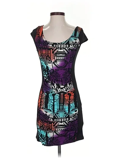 Pre-owned Dots Casual Dress In Black