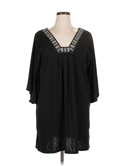 Pre-owned Dotti 3/4 Sleeve Blouse In Black