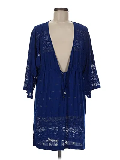 Pre-owned Dotti Kimono In Blue