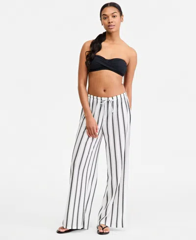 Dotti Women's Striped Swim Cover-up Pants In Multi