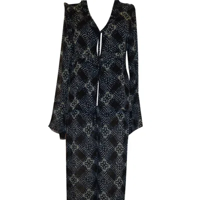 D'otto Women's Black / Blue Mira Shirt Set In Black/blue