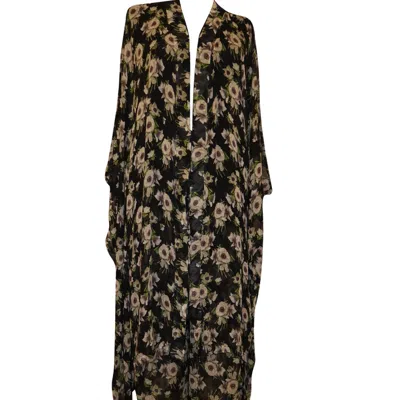 D'otto Women's Gold / Black Esther Kimono Set In Gold/black