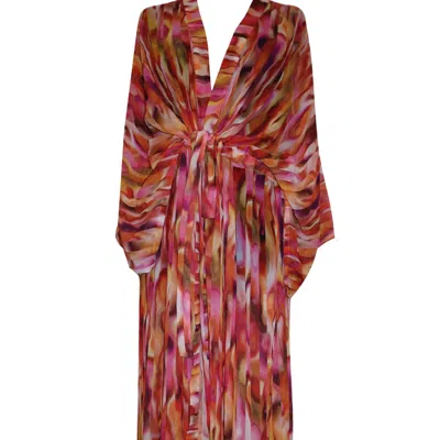 D'otto Women's Gold / Pink / Purple Espectro Kimono In Gold/pink/purple