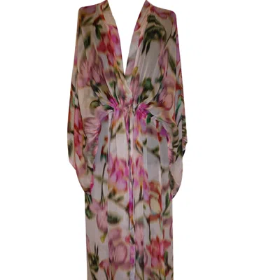 D'otto Women's Pink / Purple / Gold Adelaide Kimono In Pink/purple/gold