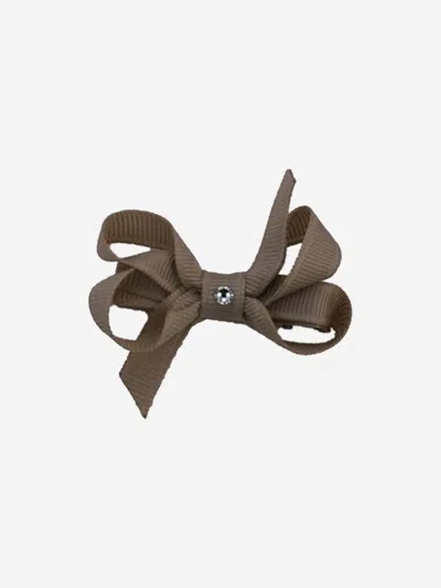 Dotty Daydreams Kids' Girls Choc Chip Bow Hairclip M Brown