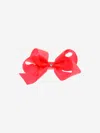DOTTY DAYDREAMS GIRLRASPBERRY BOW HAIRCLIP S RED