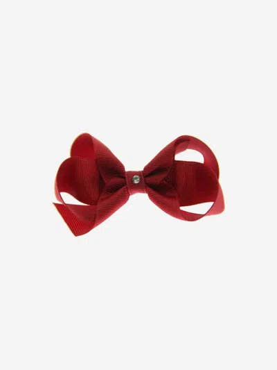 Dotty Daydreams Kids' Girls Cranberry Bow Hairclip L Red