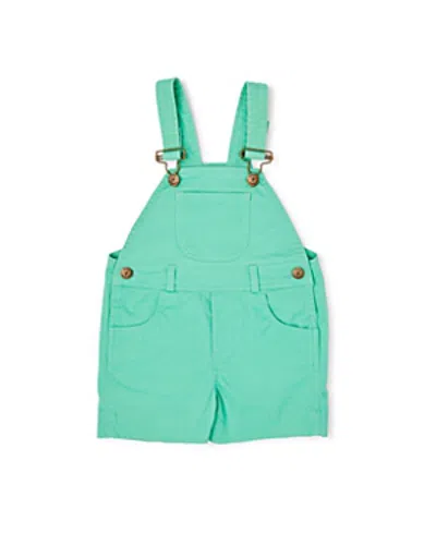 Dotty Dungarees Boys' Cotton Denim Overall Shorts - Baby, Little Kid, Big Kid In Green
