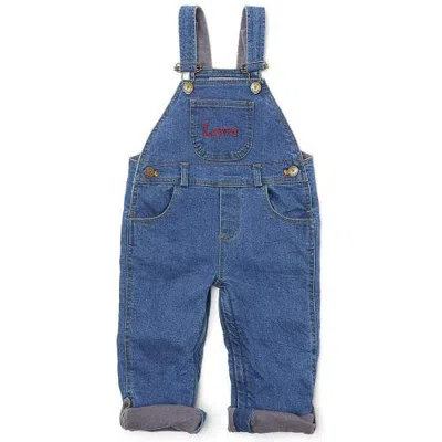 Dotty Dungarees Kids'  Denim Overalls In Blue