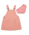 Dotty Dungarees Girls' Cord Overall Dress - Baby, Little Kid, Big Kid In Pink
