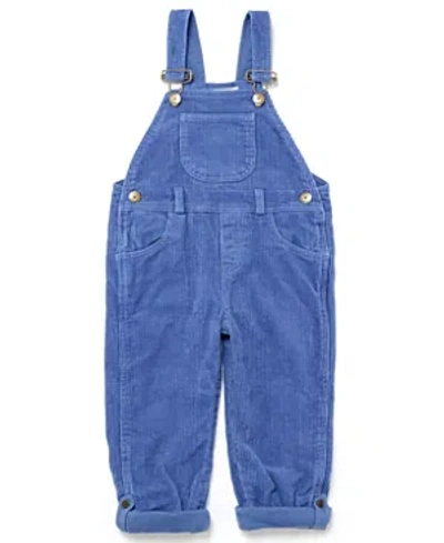 Dotty Dungarees Unisex Khaki Chunky Cord Overalls - Baby, Little Kid, Big Kid In Blue