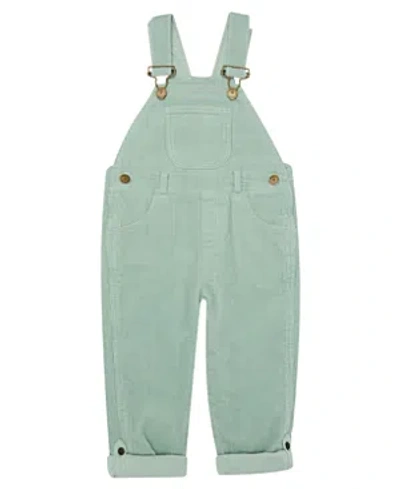 Dotty Dungarees Unisex Chunky Cord Overalls - Baby, Little Kid, Big Kid In Mint Green