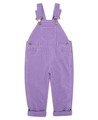 Dotty Dungarees Unisex Khaki Chunky Cord Overalls - Baby, Little Kid, Big Kid In Violet