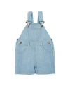 Dotty Dungarees Unisex Classic Pale Denim Overall Shorts - Baby, Little Kid, Big Kid In Blue