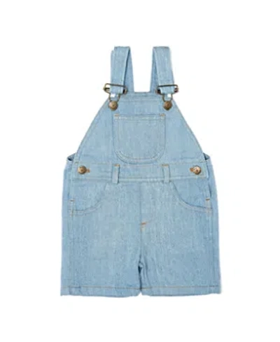 Dotty Dungarees Unisex Classic Pale Denim Overall Shorts - Baby, Little Kid, Big Kid In Blue
