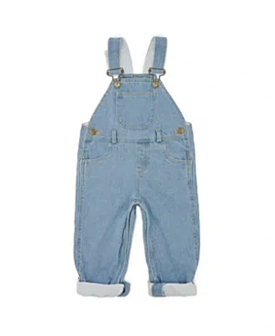Dotty Dungarees Kids' Unisex Classic Pale Denim Overalls In Blue