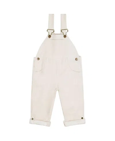 Dotty Dungarees Unisex Custard Corduroy Overalls - Baby, Little Kid In Neutral
