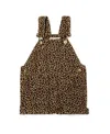 Dotty Dungarees Girls Child Leopard Print Shorts In Leopard Print