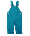 Dotty Dungarees Unisex Nordic Blue Bear Print Brushed Cotton Overalls In Blue Bear Print