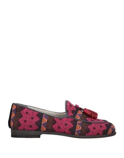 Dotz Woman Loafers Garnet Size 5 Textile Fibers In Red