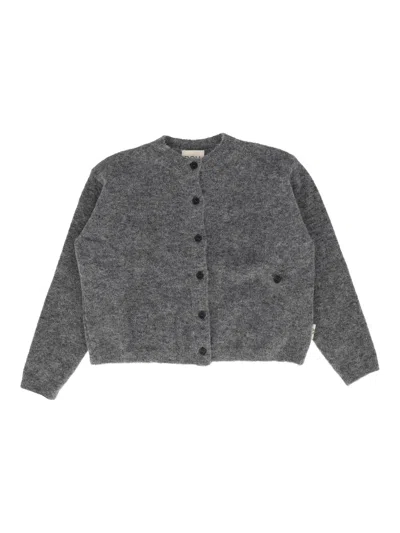 Dou Uod Kids' Cardigan In Gray