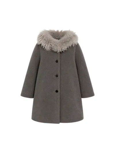 Dou Uod Kids' Coat In Gray