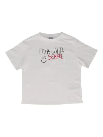 Dou Uod Dou-uod T-shirt/top In White