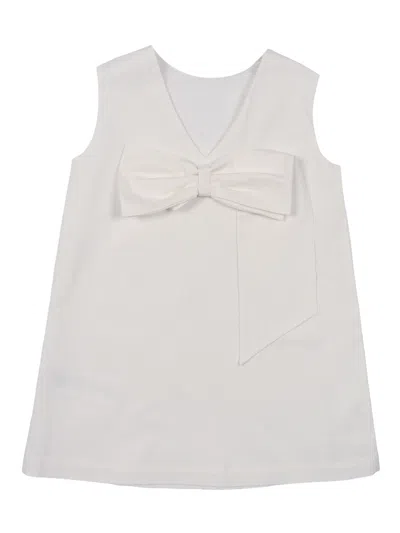 Dou Uod Kids' Dou-uod Woven Dress In White
