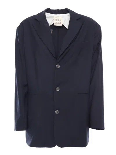 Dou Uod Oversized Blue Blazer