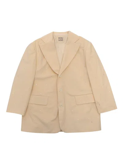 Dou Uod Kids' Suit Jacket In Beige