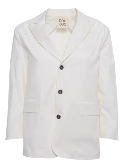 Dou Uod White Blazer