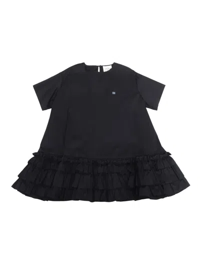 Dou Uod Kids' Woven Dress In Black