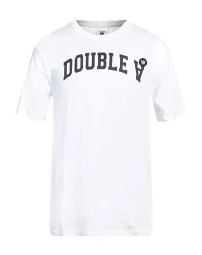 Double A By Wood Wood Man T-shirt White Size M Cotton