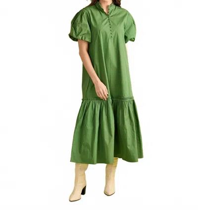 Double A Carly Dress In Boxwood In Multi
