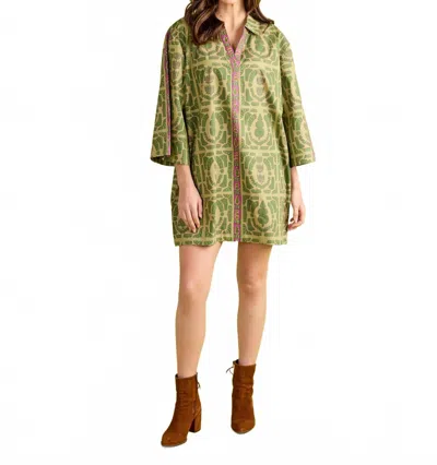 Double A Colette Mini Dress In Topiary Top In Green