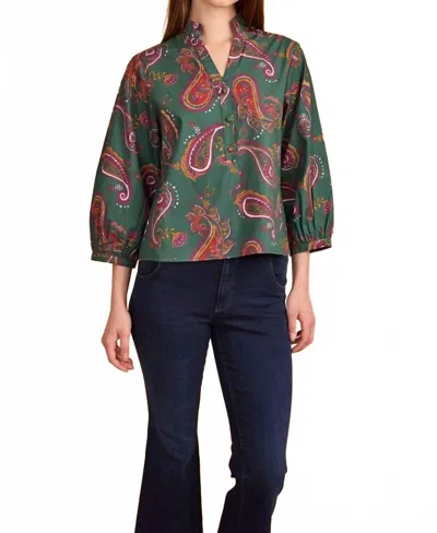 Double A Daniella Top In Winter Paisley In Multi