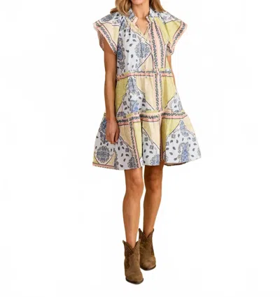 Double A Dayna Mini Dress In Apple Bandana In Multi