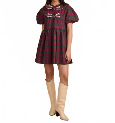 Double A Ella Dress In Party Plaid Combo In Multi
