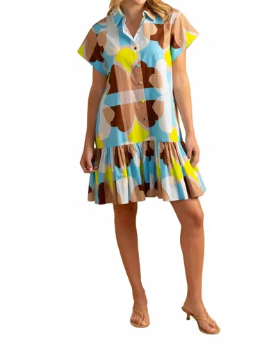 Double A Jenny Mini Dress In Large Deco In Multi