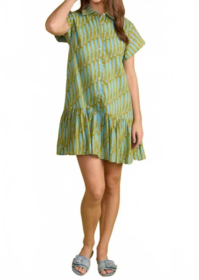 Double A Jenny Mini Dress In Provence In Multi