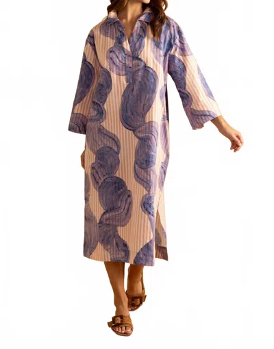 Double A Jessie Midi Dress In Rip Tide In Purple