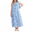 Double A Juliette Maxi Dress In Sky Pagoda In Blue
