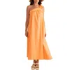Double A Juliette Melon Maxi Dress In Orange