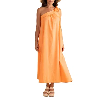 Double A Juliette Melon Maxi Dress In Orange