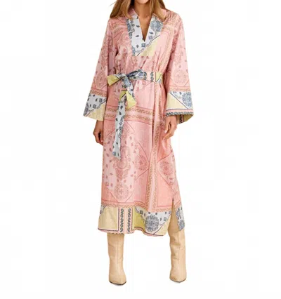 Double A Lee Midi Dress In Bandana Ban In Pink