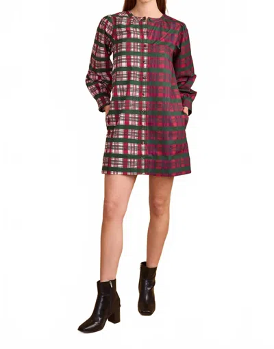 Double A Leslie Mini Dress In Party Plaid Combo In Multi