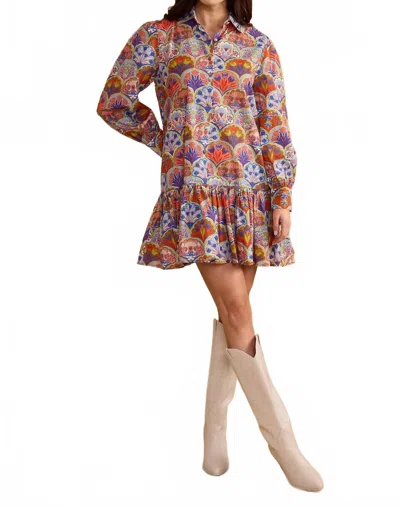 Double A Lola Printed Mini Dress In Spice In Multi