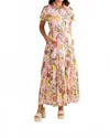 Double A Lucie Maxi Dress In Lemon Branch In Multi