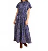 Double A Lucie Midi Dress In Harvest Patch In Blue