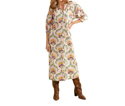 Double A Madeline Maxi Dress In Botanique In Multi